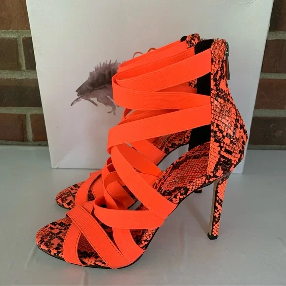 Jessica Simpson Women’s Jyra Pink High Heel Evening Cage Sandals US 8.5 M MINT - Picture 4 of 9